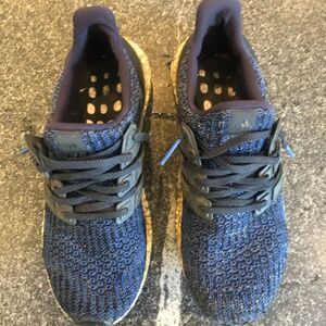 Adidas Ultraboost Blue White Knit Sneakers Men’s Shoe Size 7.5